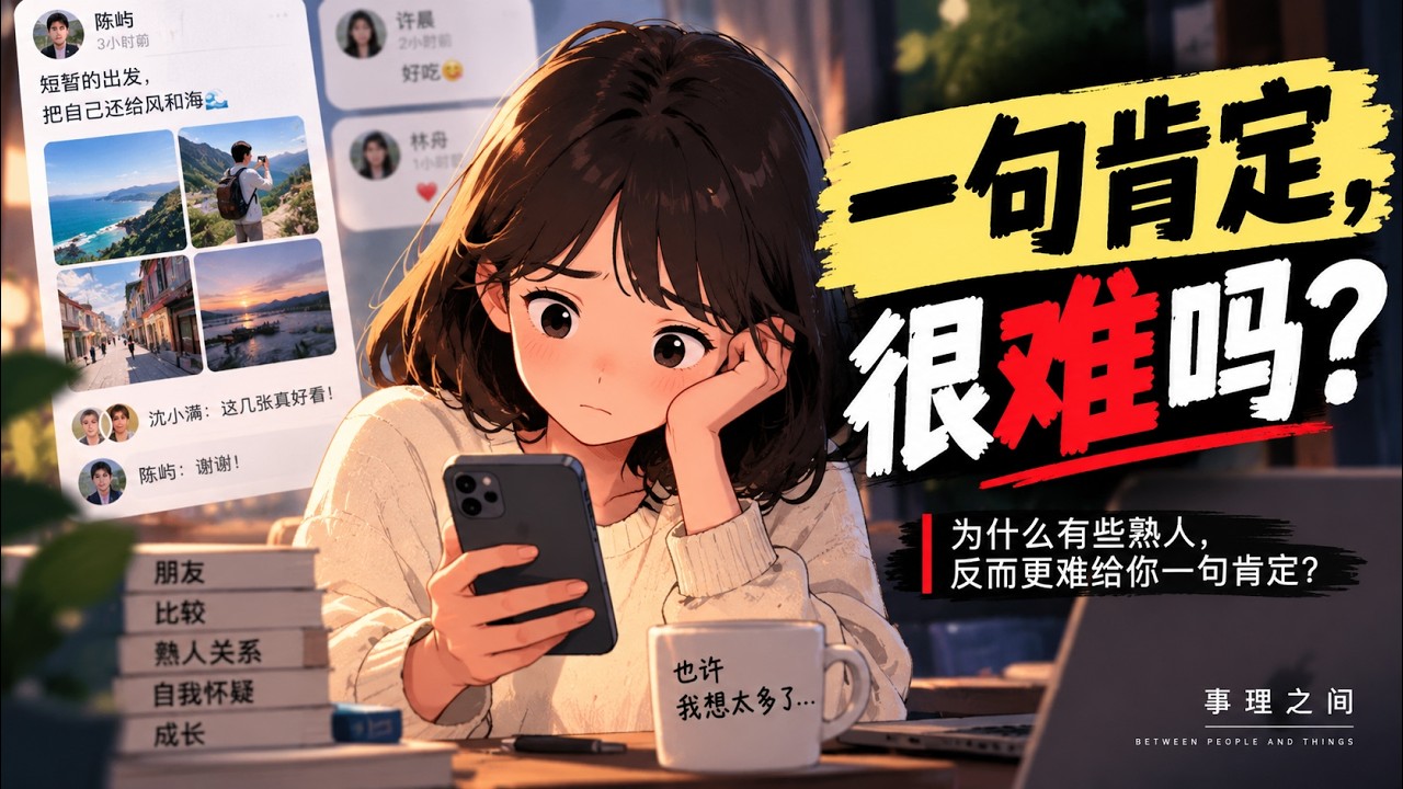 为什么有些熟人，反而更难给你一句肯定？